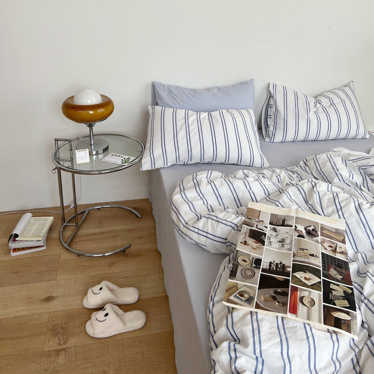 3color boyish stripe bedlinen set