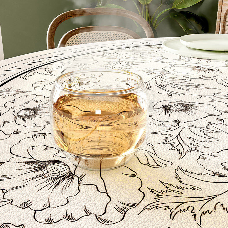 monotone dream simple flower place mat