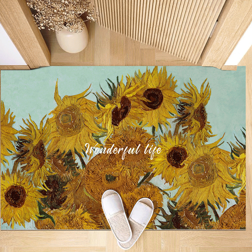 5design 2type flower oil art mat