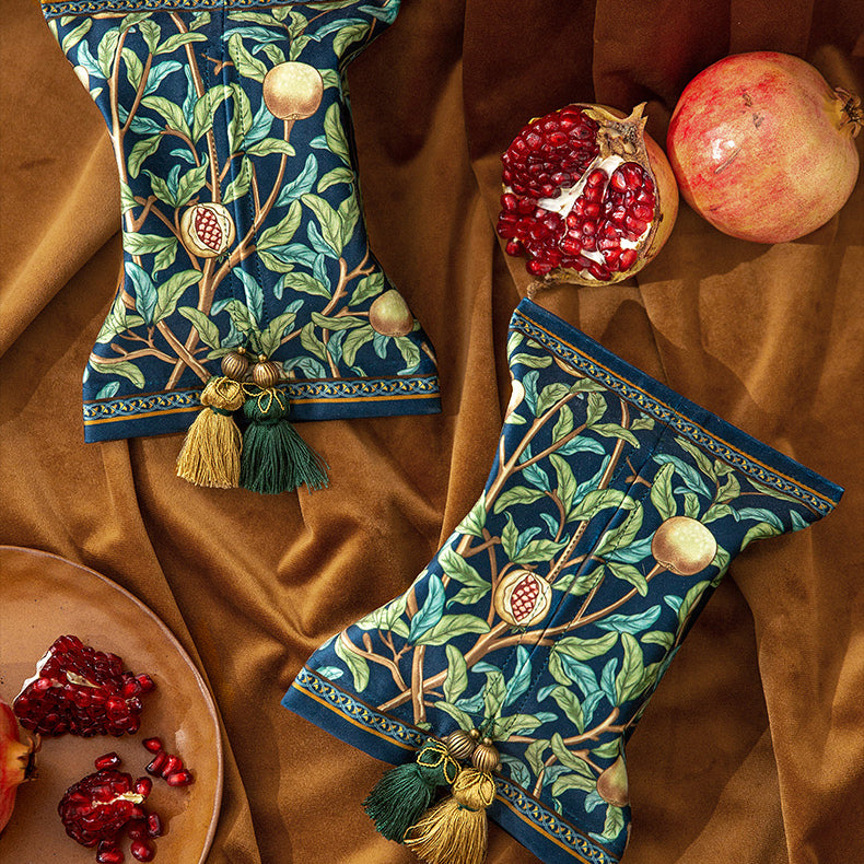 american retro pomegranate tissue case