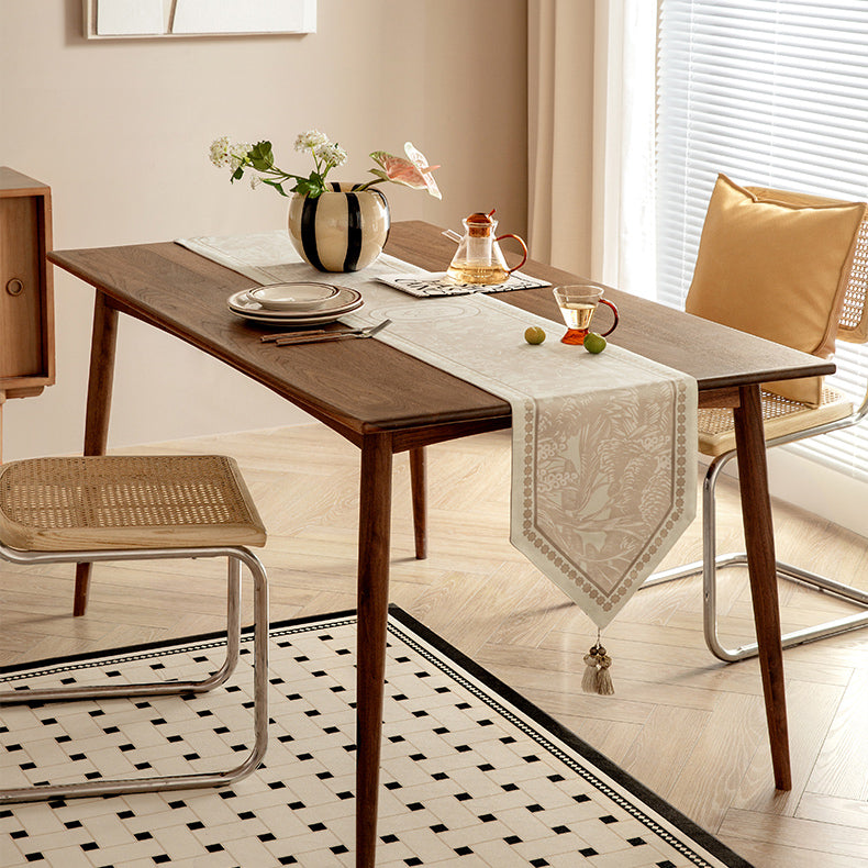 beige elegance logo table runner