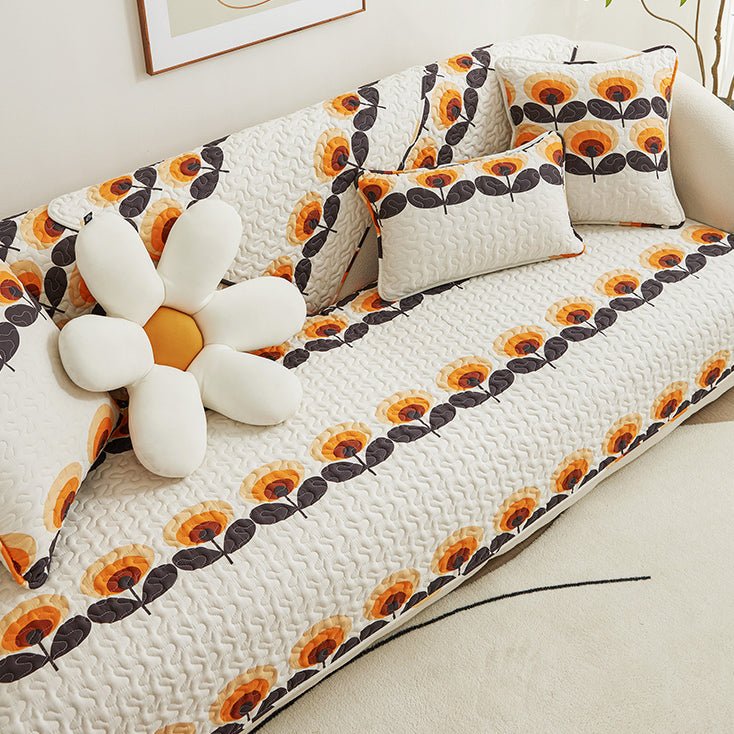 4design retro girly flower cushion