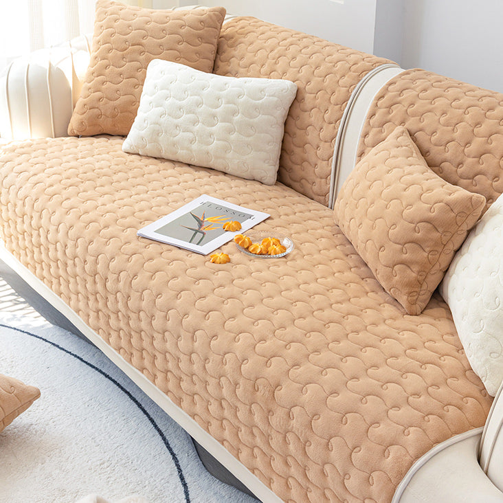 5color pastel velvet sofa cover