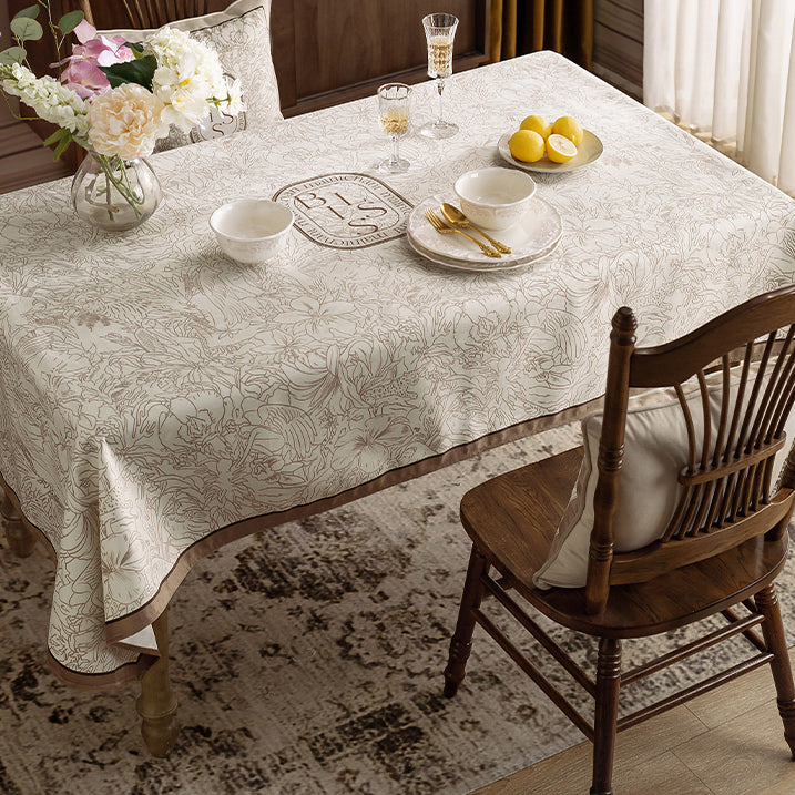 meilleure nature brown table cloth