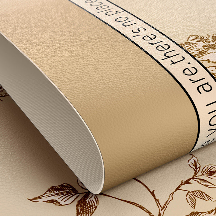 south wood beige square table mat