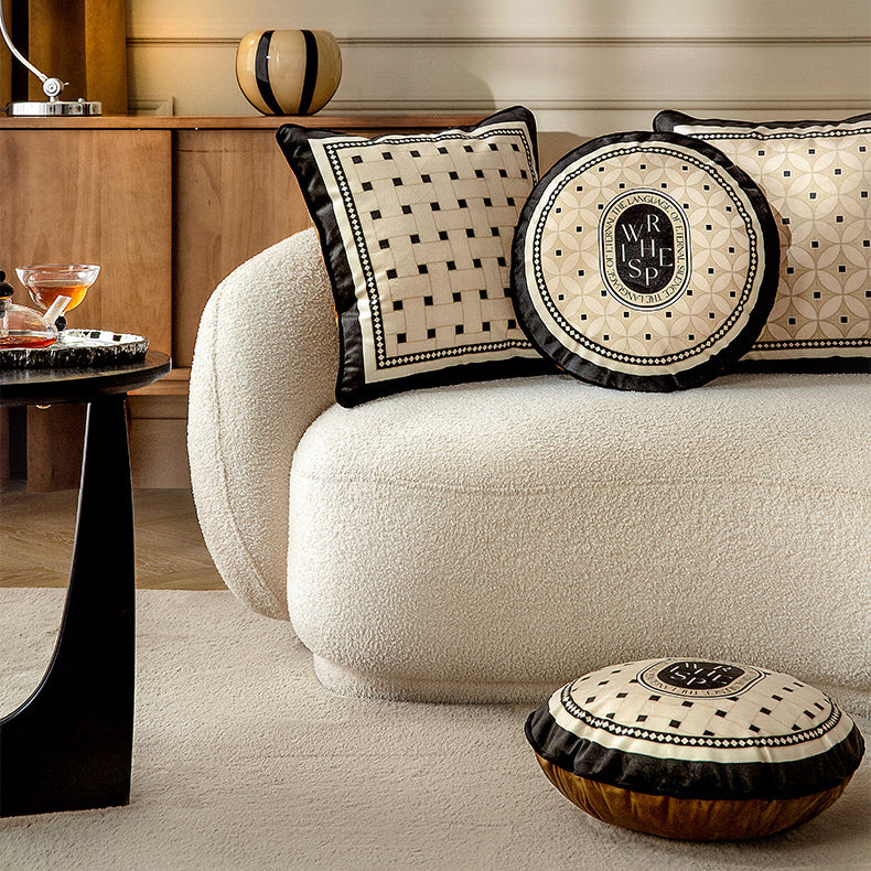2design brown retro tile cushion