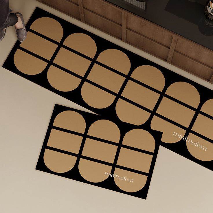 minimalism retro kitchen mat