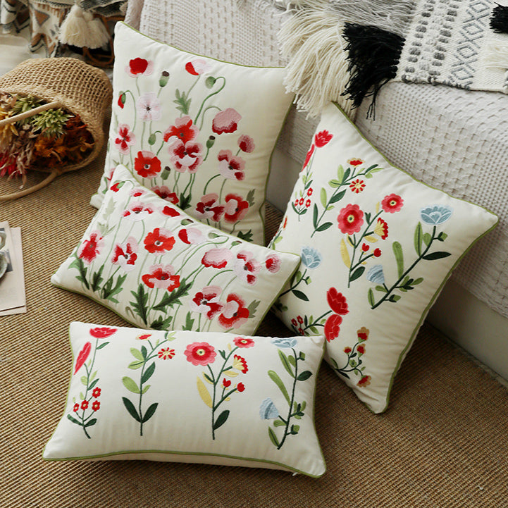 2design colorful retro flower cushion