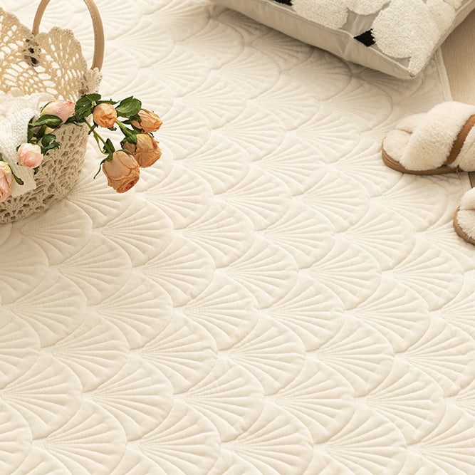 3color fan shape floor mat