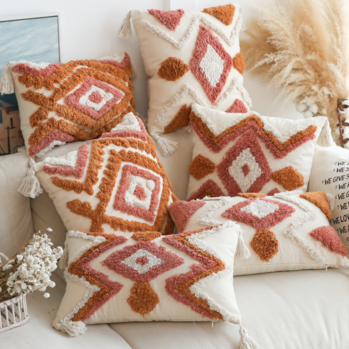 6design bohemian fringe cushion
