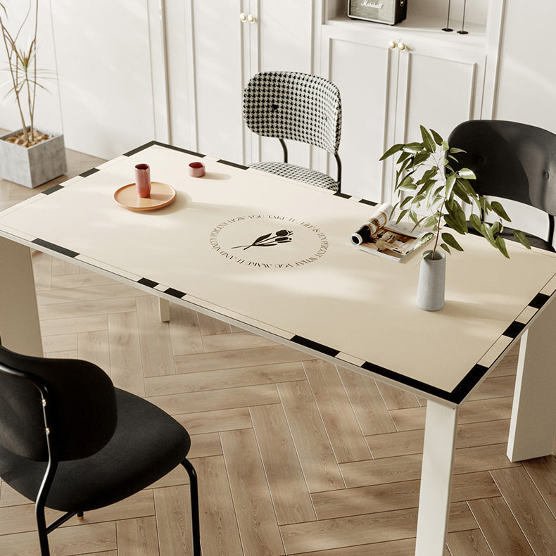 black tulip square table mat