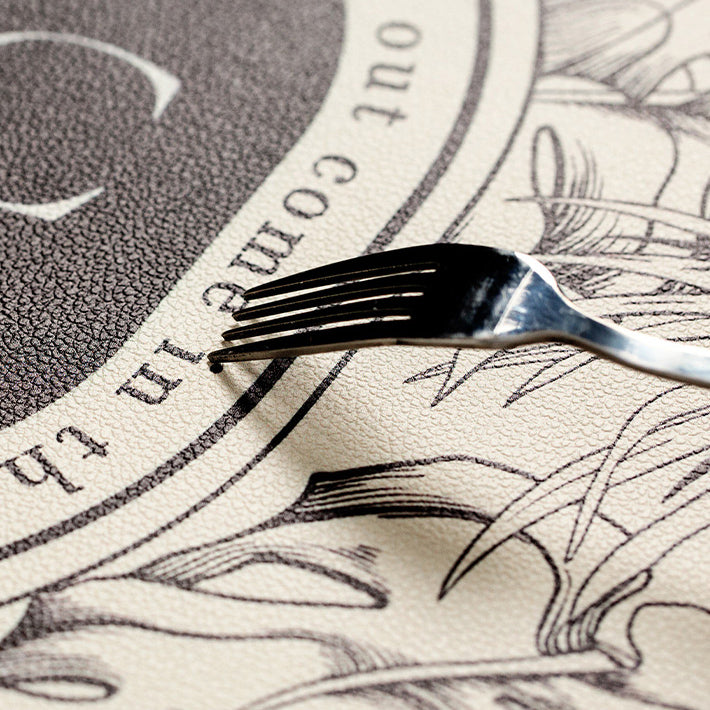 black tulip place mat