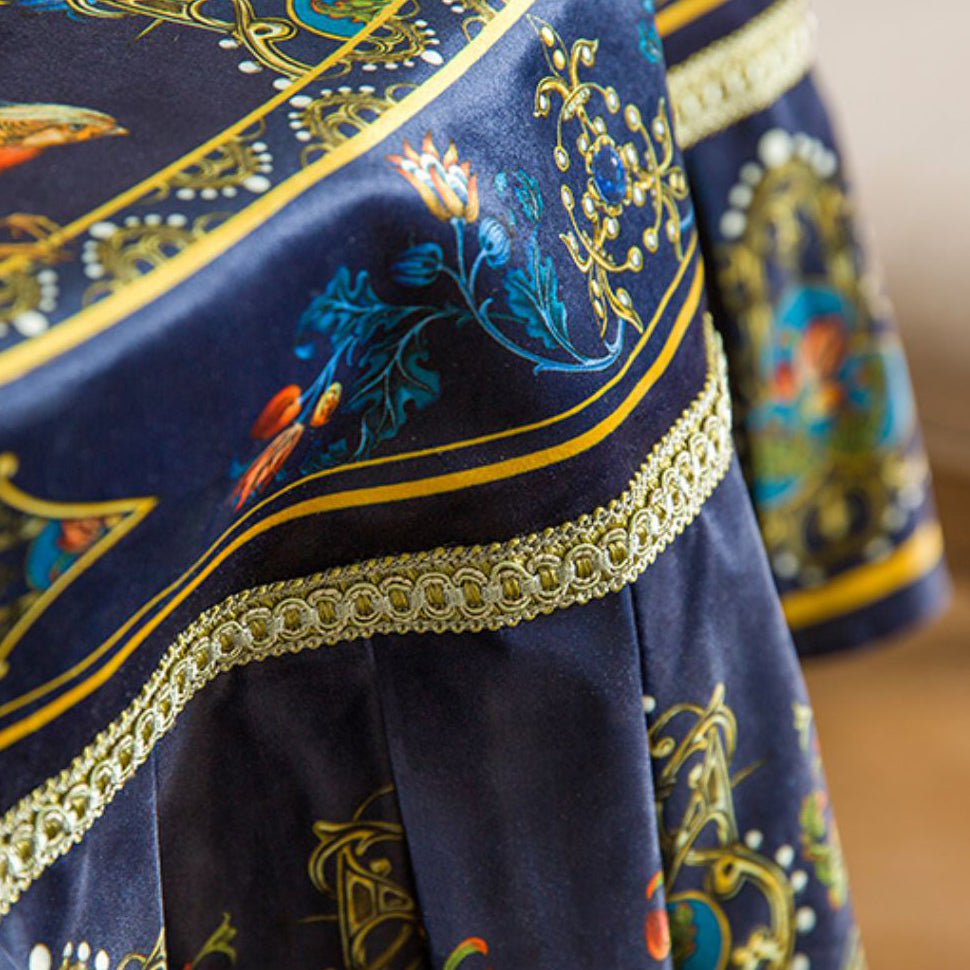 american pheasant round table cloth