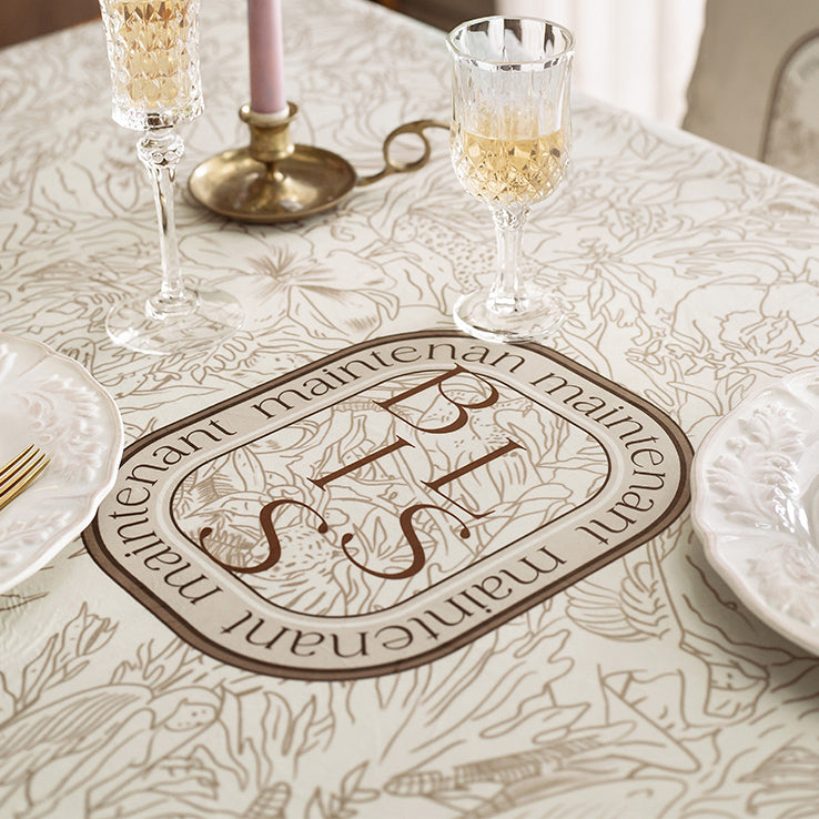 meilleure nature brown table cloth