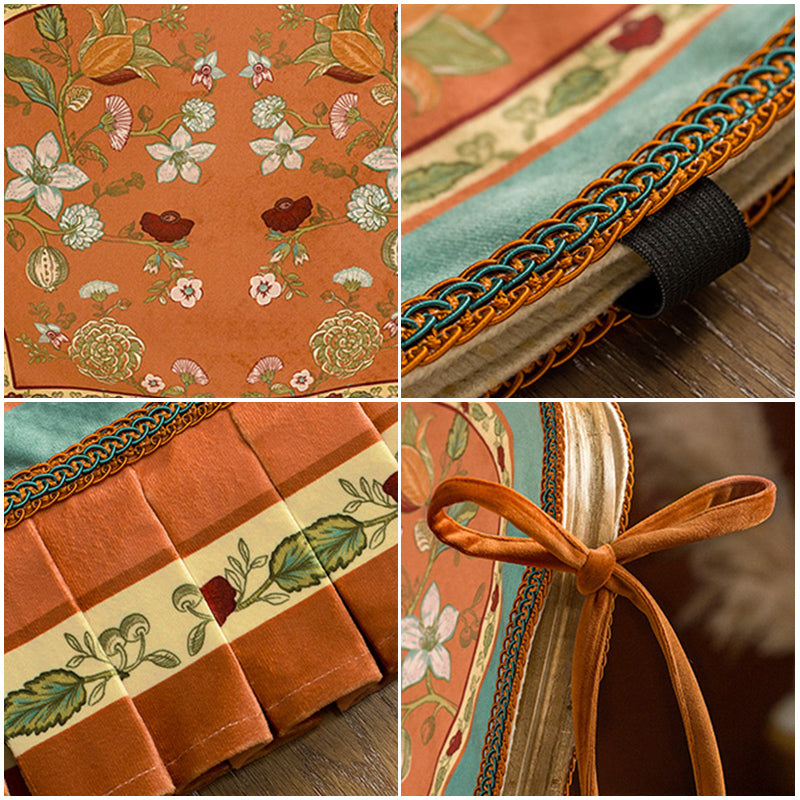 bright floral chair cover & cushion