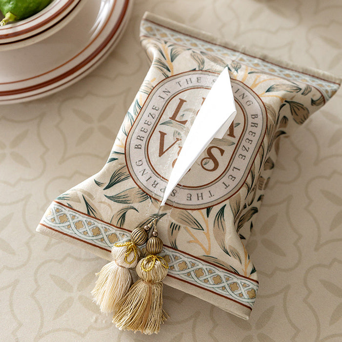leaves art logo tissue case