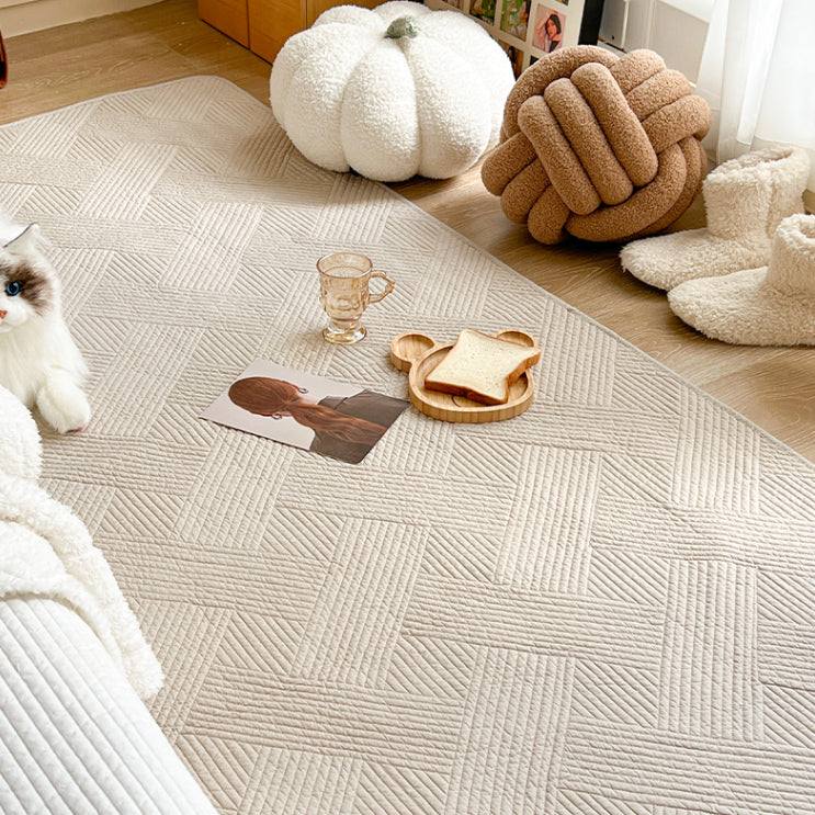 5color cross stitch floor mat