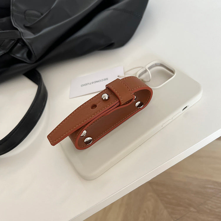 brown leather belt iPhonecase