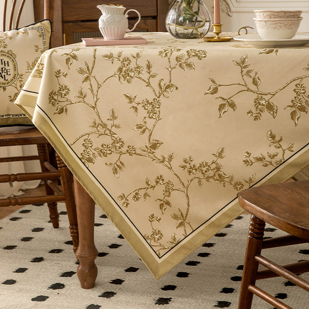 south wood beige table cloth