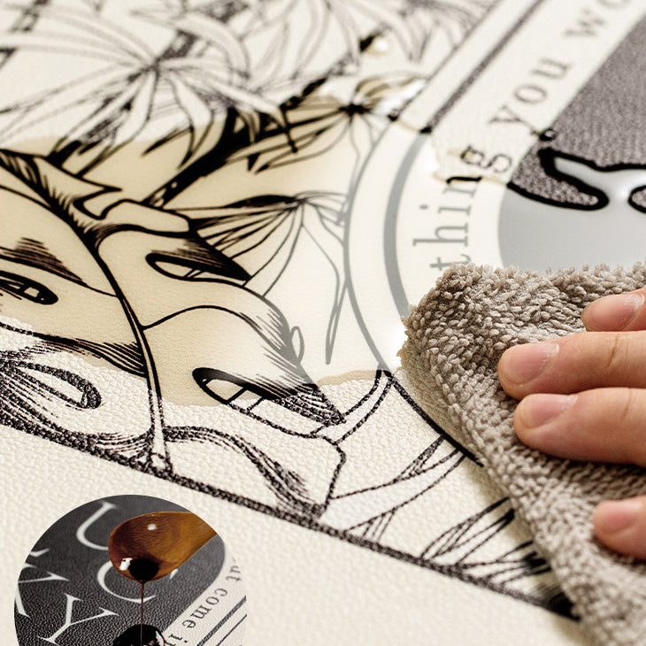 lucky logo luxury table mat