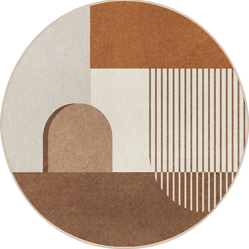 【即納】5design modern round carpet / 直径100cm , D