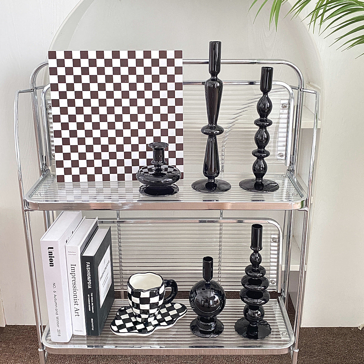 5design black candlestick