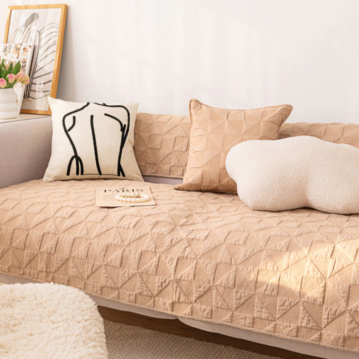 6color triangle quilt sofa cover