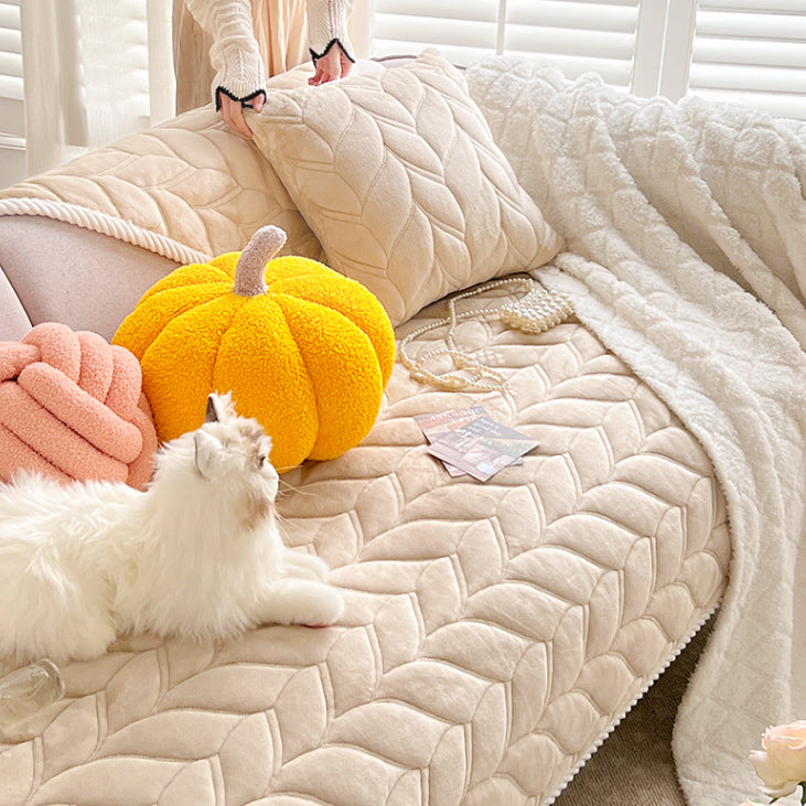 4color cable pattern sofa cover