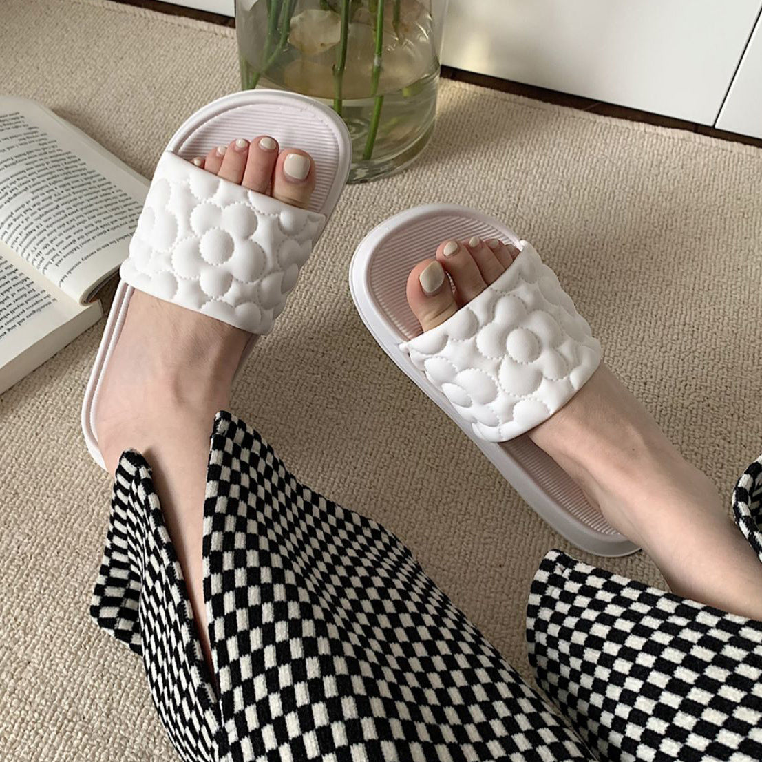 3color flower rubber roomshoes
