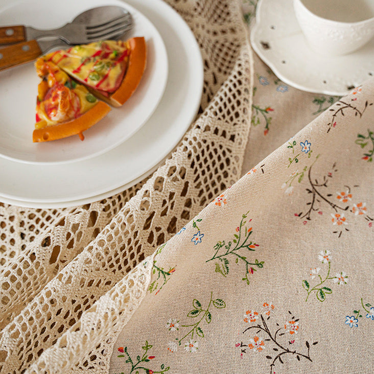 4design country flower table cloth