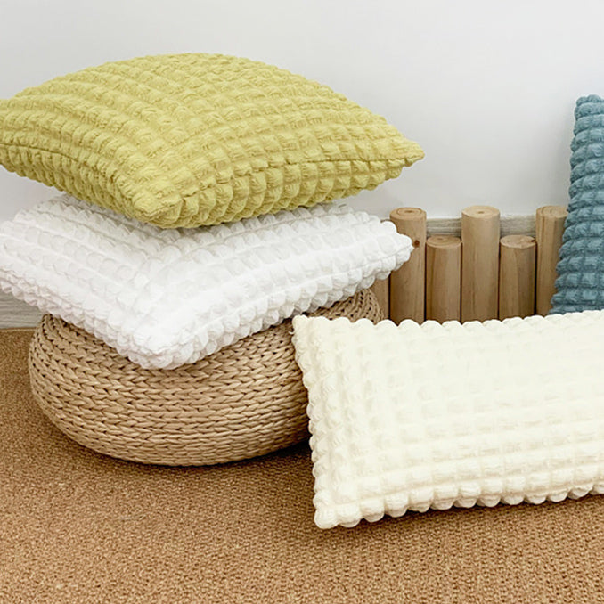 4color block bubbles cushion