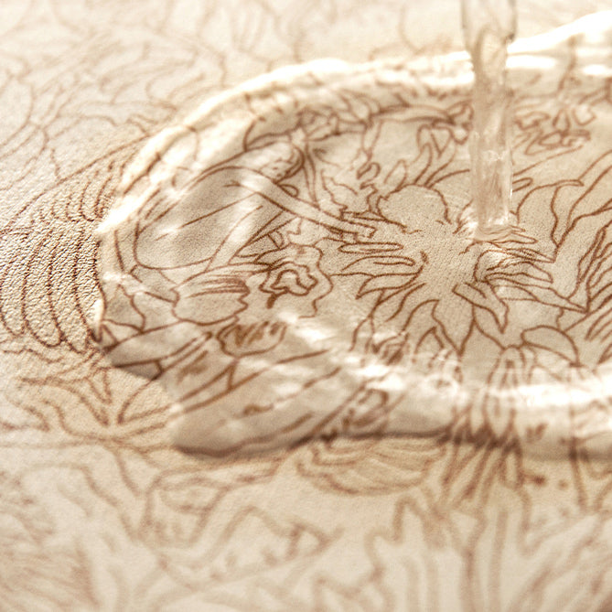 green tropical step mat