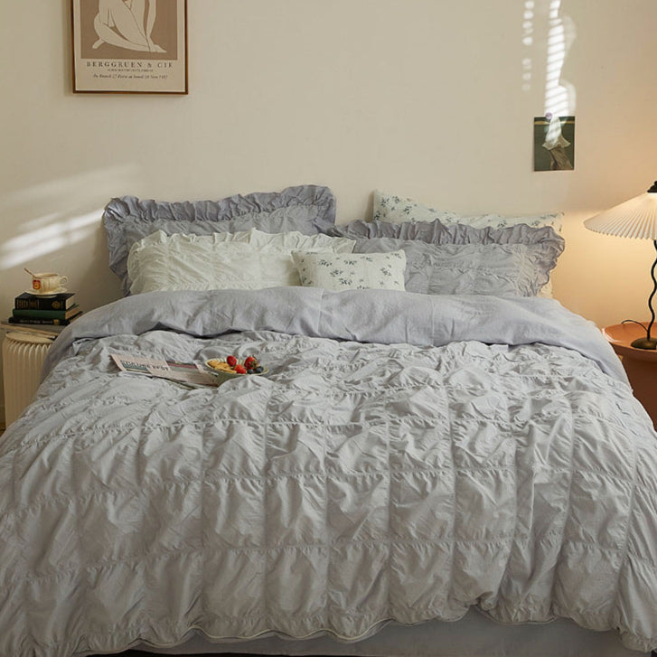 5color frill gather bedlinen set
