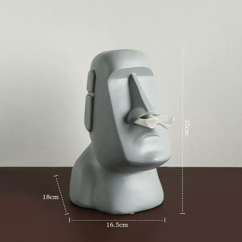 6color moai statue tissue case