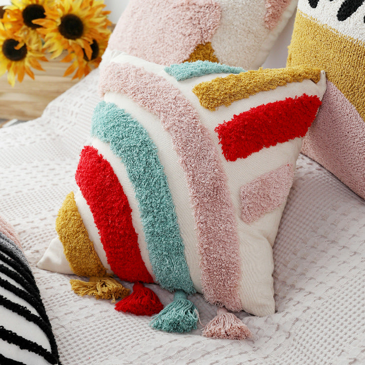 5design mottled colorful cushion