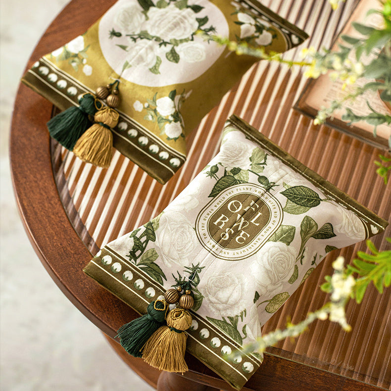 2design white rose tissue case