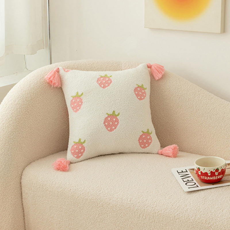 4design fruit knit cushion