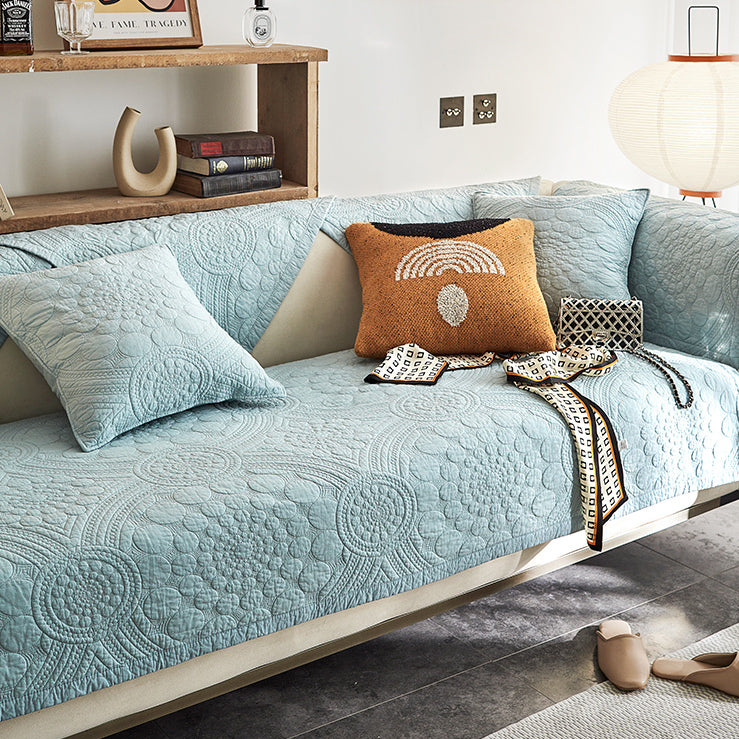 4color dark quilt sofa cover