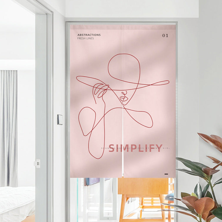 8design female door curtain