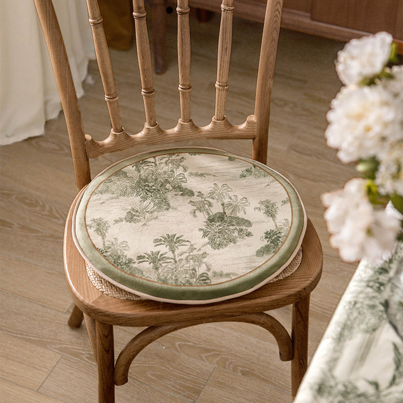 green safari round & square cushion