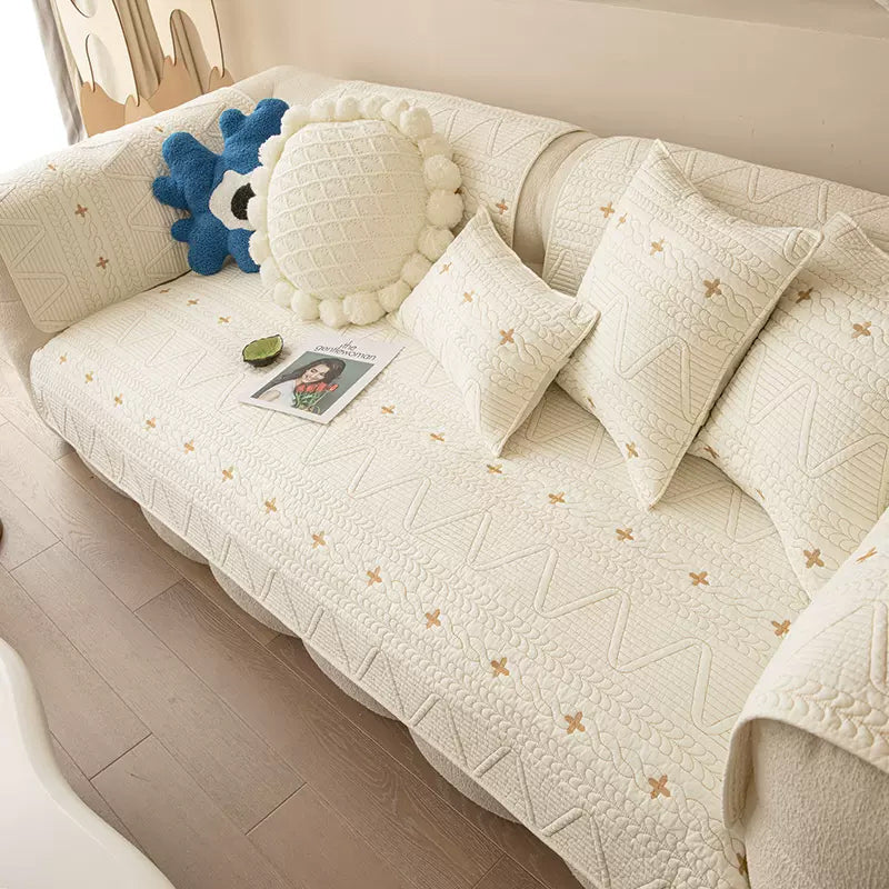 4color knit stitch sofa cover