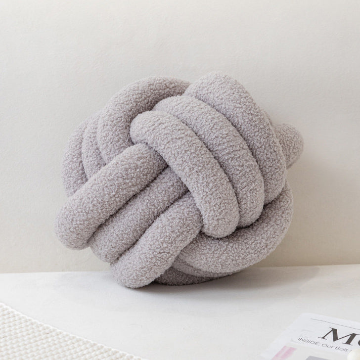 8color boa knit ball cushion