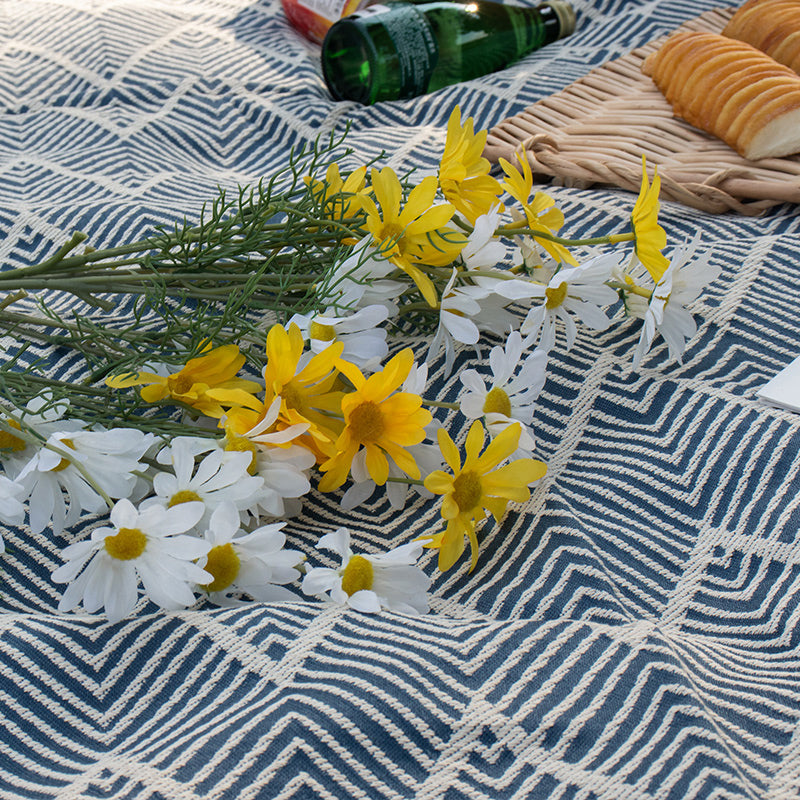 2color waterproof jagged picnic sheet