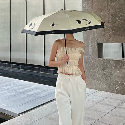 2color monotone tulip folding uv parasol