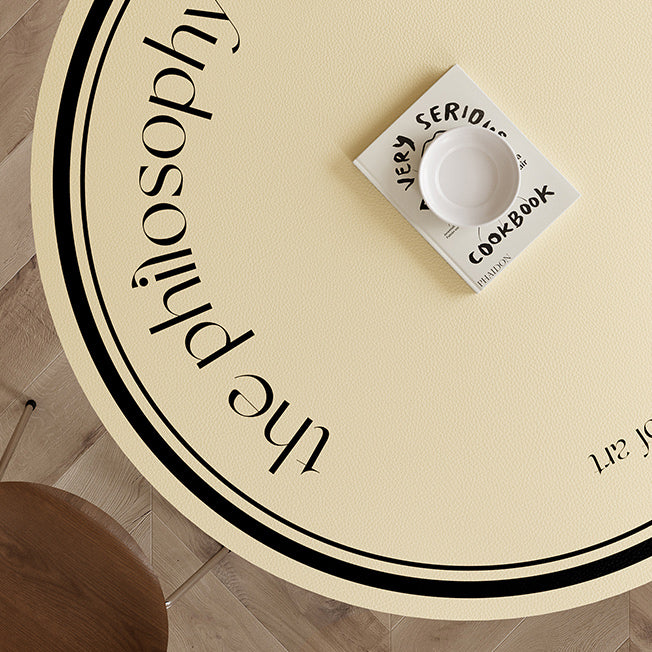 2design art philosophy round table mat