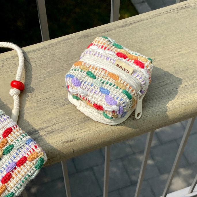mix knit Airpods case bag