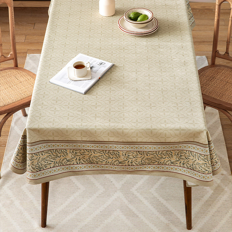 leaves art logo table cloth