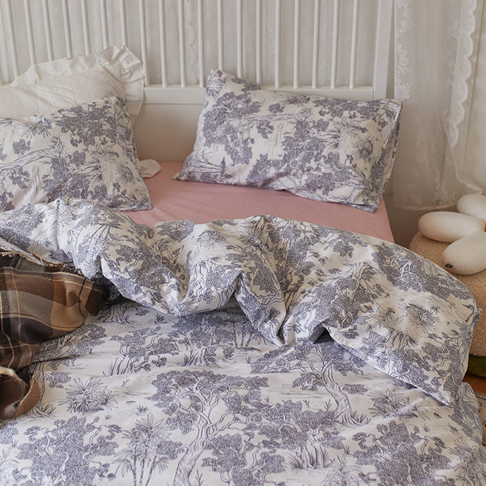 7design retro sketch bedlinen set