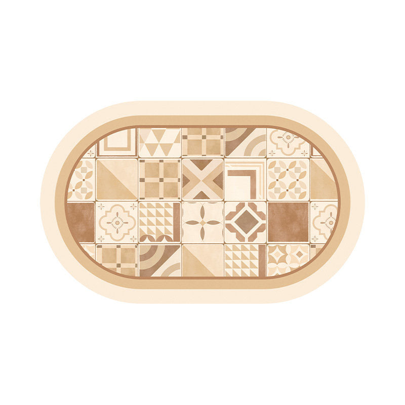 brown mexico tile toilet mat