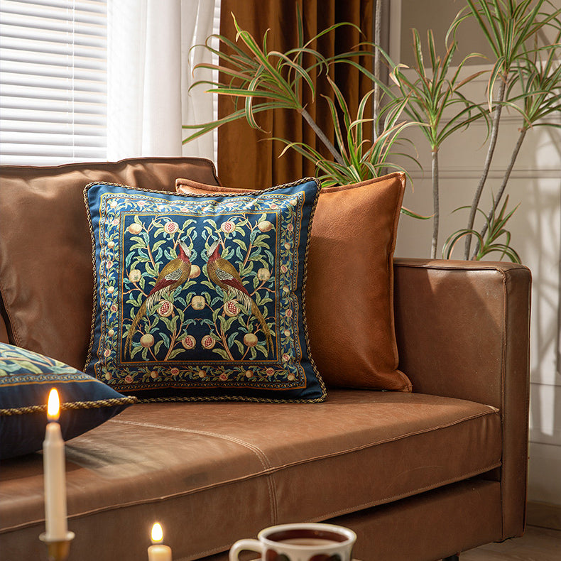 american retro pomegranate square cushion